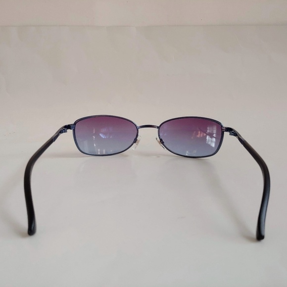 NWT Vintage 90's Rectangle Metal Sport Sunglasses (Met.Blue) - Picture 3 of 4